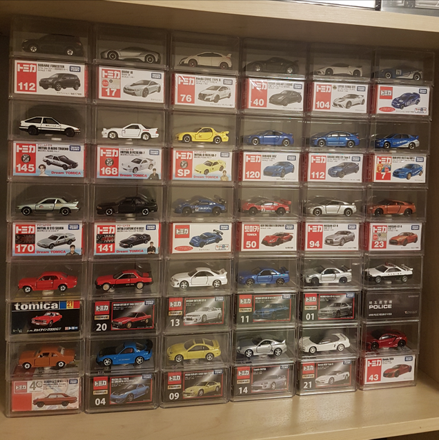 Illustration for article titled A display case for Tomica, Matchbox, Tarmac Works, and others
